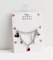 New Look Silver Disney Minnie Mouse Charm Bracelet